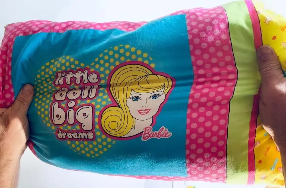 Vintage Barbie Pillow ( standard size) HTF rare ! Two sided